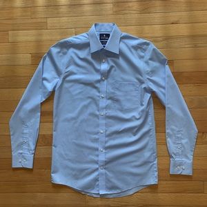 STAFFORD LIGHT BLUE BUTTONED DOWN DRESS SHIRT